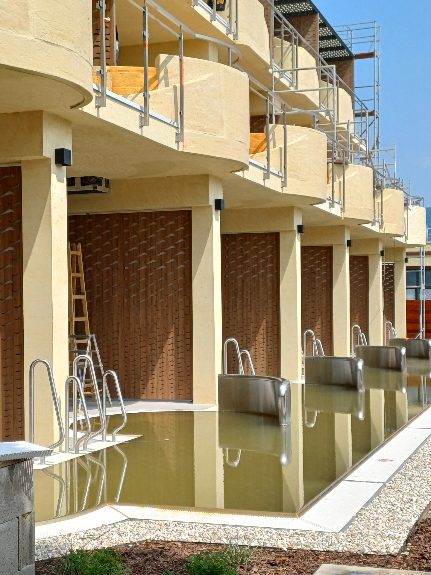 Hotel Galéria Bešeňová - CNC milling of HPL boards - 2